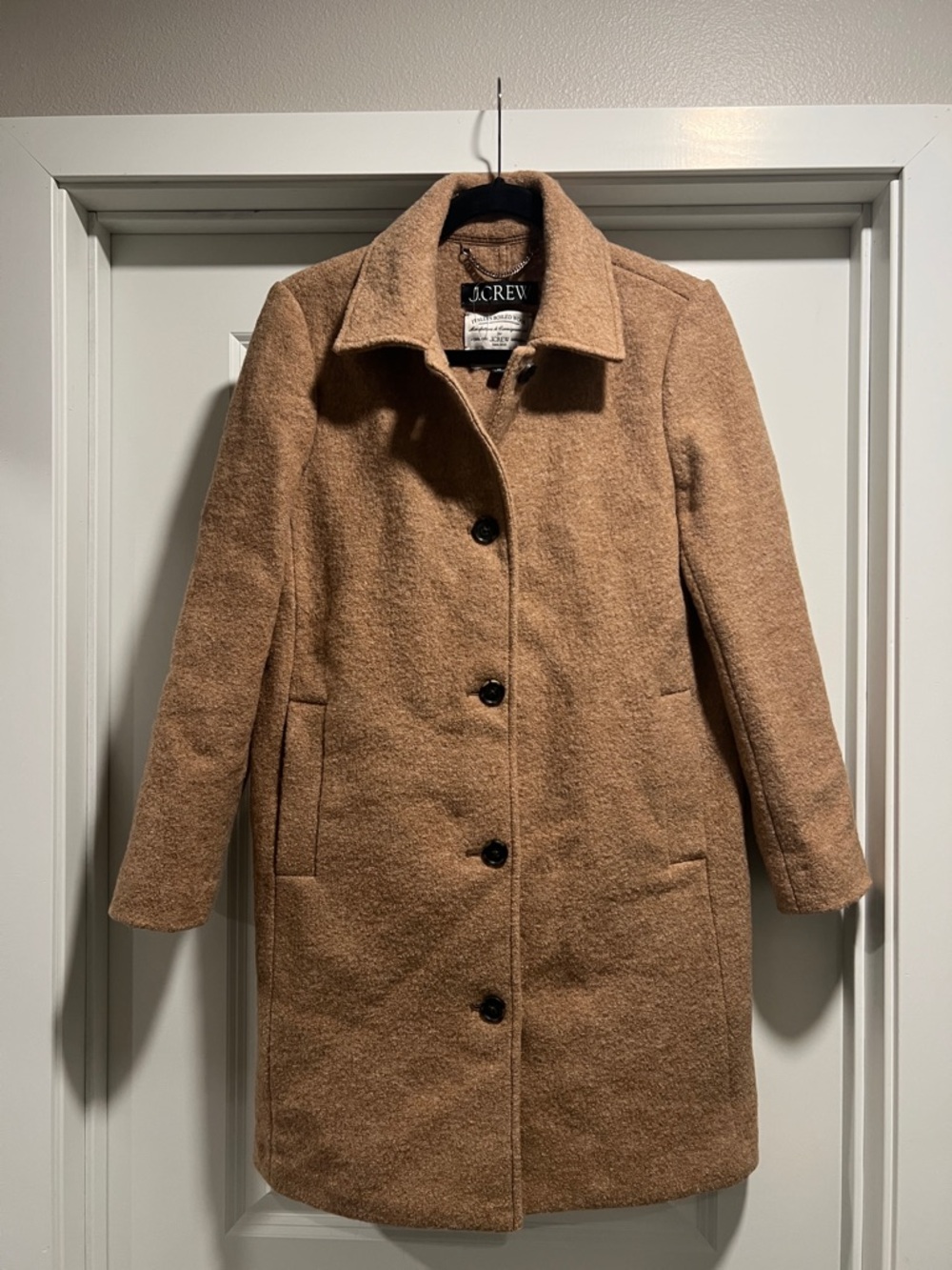 J. Crew Petite car coat in Italian boiled wool size 8P NWOT
